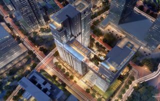 Điểm nhấn kiến trúc độc đáo của Narra Residences chính là cầu nối trên cao Sky Bridge, nơi hội tụ các tiện ích đỉnh cao và tầm nhìn toàn cảnh ôm trọn vẻ đẹp lộng lẫy của sông Sài Gòn.