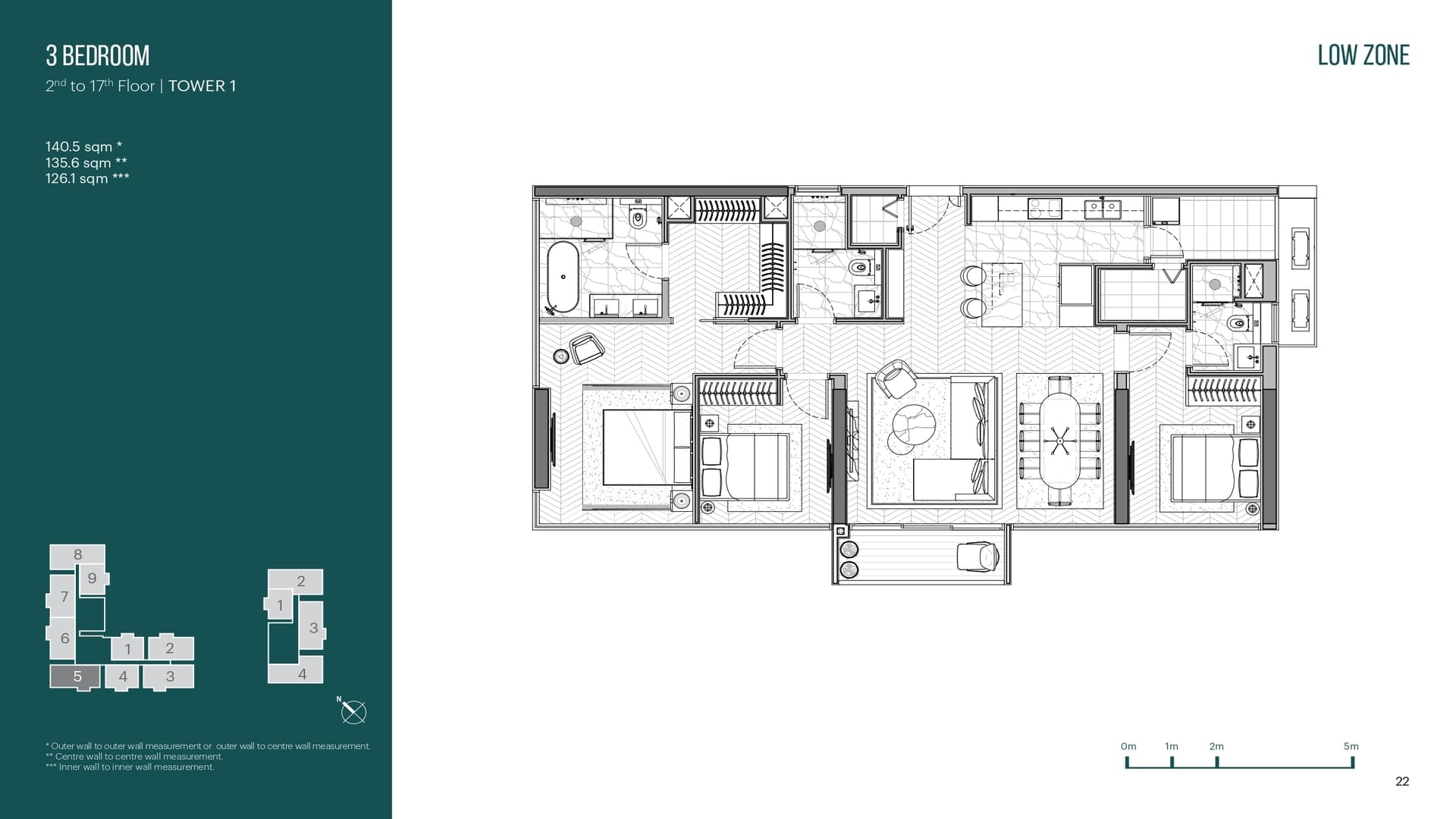Layout căn hộ 3 phòng ngủ Slow Zone Narra Residences khẳng định đẳng cấp sống thượng lưu với diện tích rộng rãi, khu vực bếp riêng biệt cùng ban công trải dài ngắm trọn cảnh quan thiên nhiên bình yên. Layout căn 3 BR Narra Residences kết nối phòng khách và bếp tinh tế, tạo cảm giác rộng rãi, tối ưu không gian.