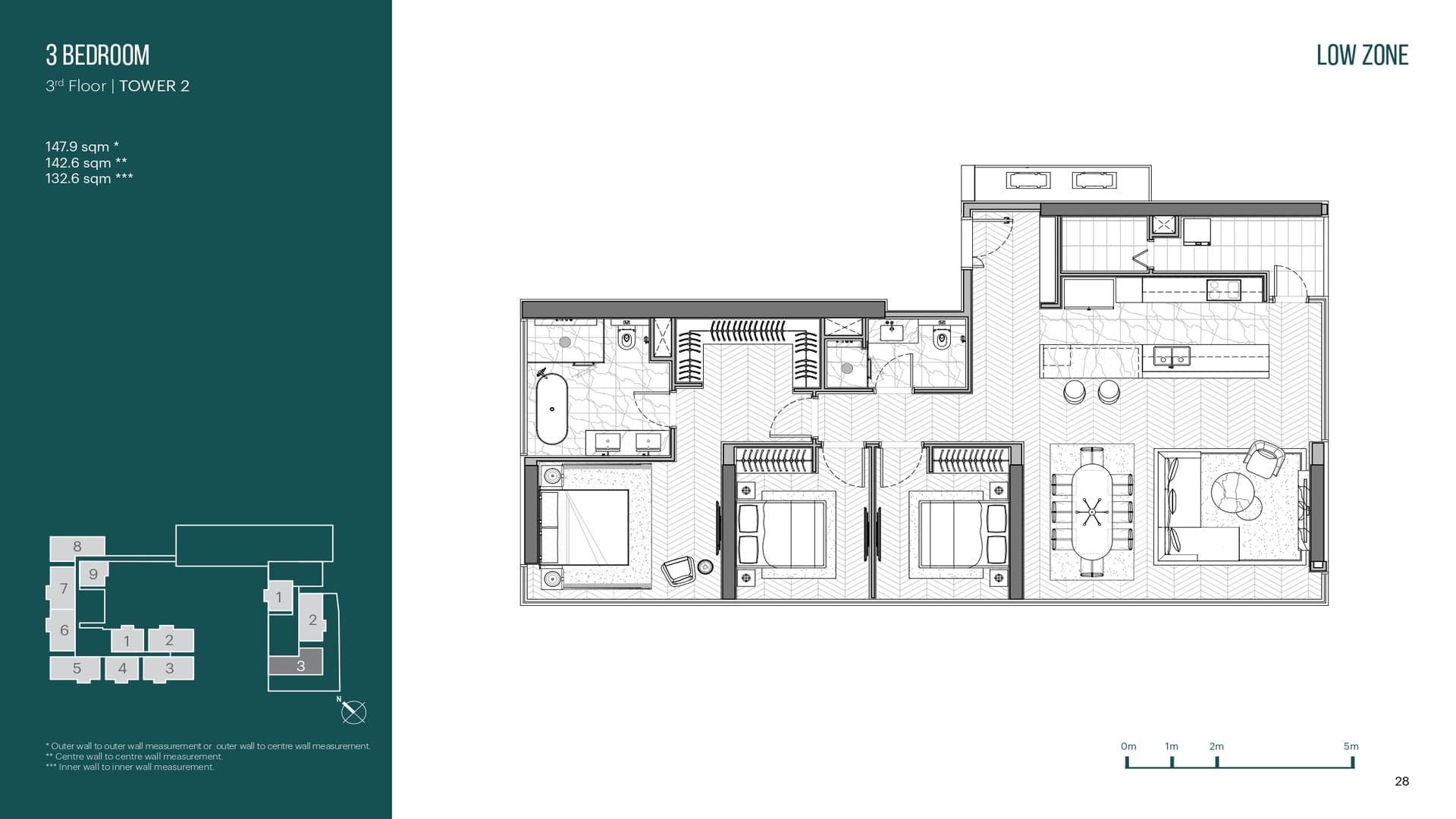 Layout căn hộ 3 phòng ngủ Empire City được bố trí thông minh với diện tích rộng rãi, tối ưu hóa công năng sử dụng, mang lại không gian sống sang trọng, riêng tư và tiện nghi cho đa thế hệ. Thiết kế layout 3 BR Narra Residences đảm bảo dòng đối lưu không khí, giúp mọi góc nhà luôn tràn ngập sức sống.