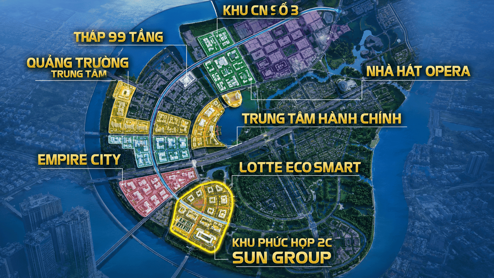 Bán đảo Thủ Thiêm quy hoạch hiện đại với các phân khu chức năng đa dạng, trong đó Empire City nổi bật nhờ chuỗi phân khu căn hộ cao cấp, thương mại sầm uất và không gian sống sinh thái ven sông đắt giá. Empire City kết nối hoàn hảo các khu chức năng Thủ Thiêm, tạo nên hệ sinh thái sống, làm việc và giải trí hiện đại.