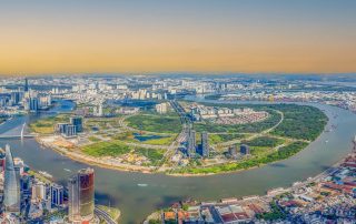 Bán đảo Thủ Thiêm quy hoạch hiện đại với các phân khu chức năng đa dạng, trong đó Empire City nổi bật nhờ chuỗi phân khu căn hộ cao cấp, thương mại sầm uất và không gian sống sinh thái ven sông đắt giá.